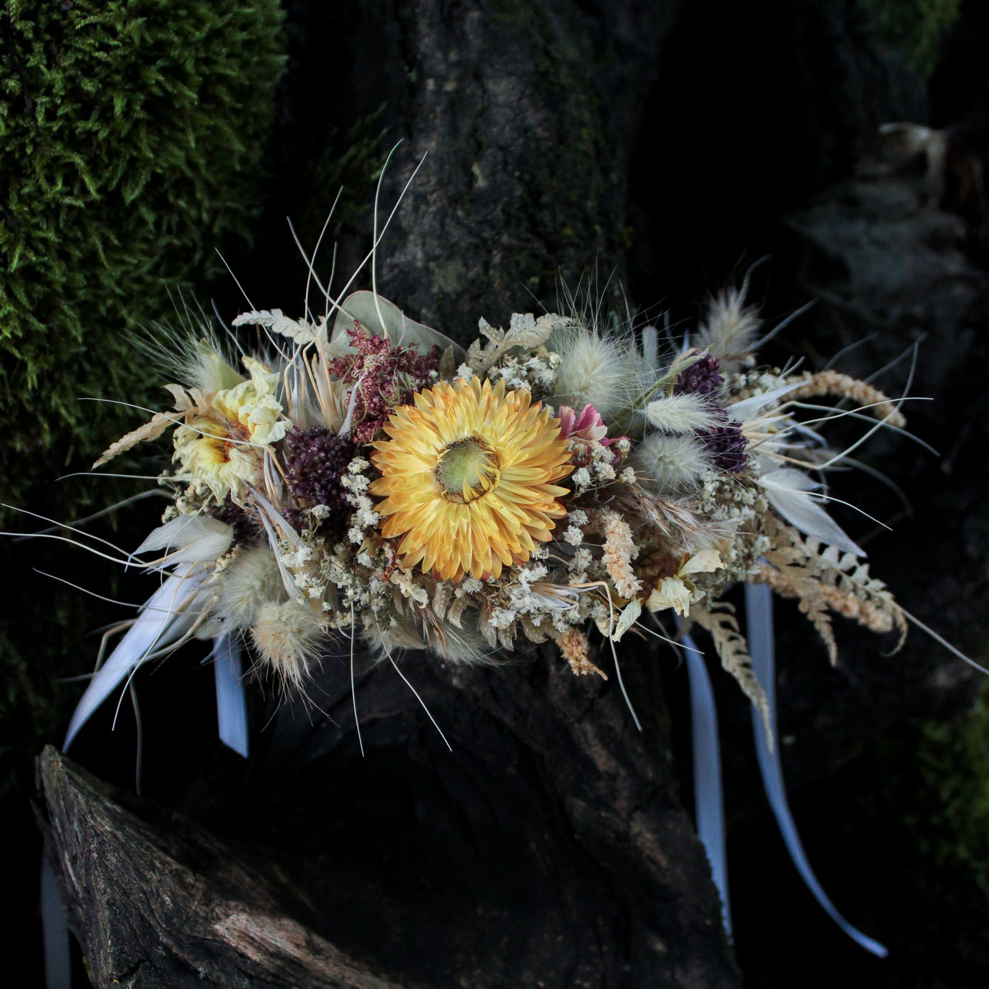 Armband mit Trockenblumen "Eleonora"