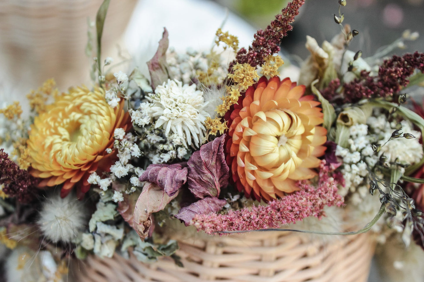 Haarreif mit Trockenblumen "Edith"