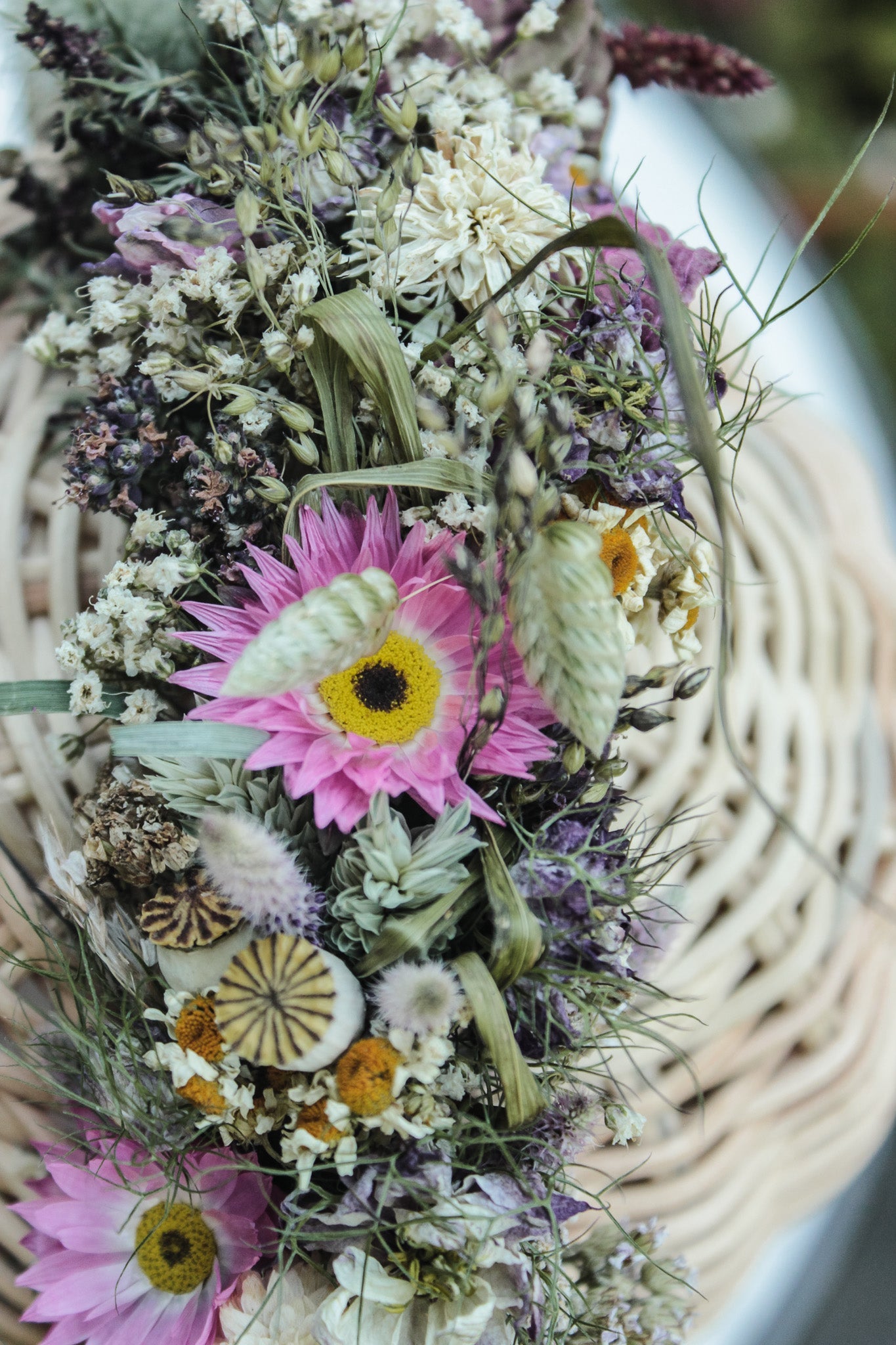 Haarreif mit Trockenblumen "Katie"