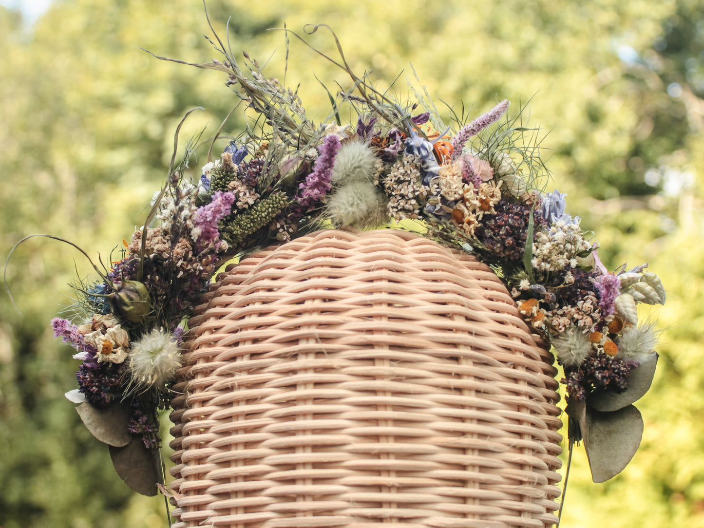 Haarreif mit Trockenblumen "Vivianne"