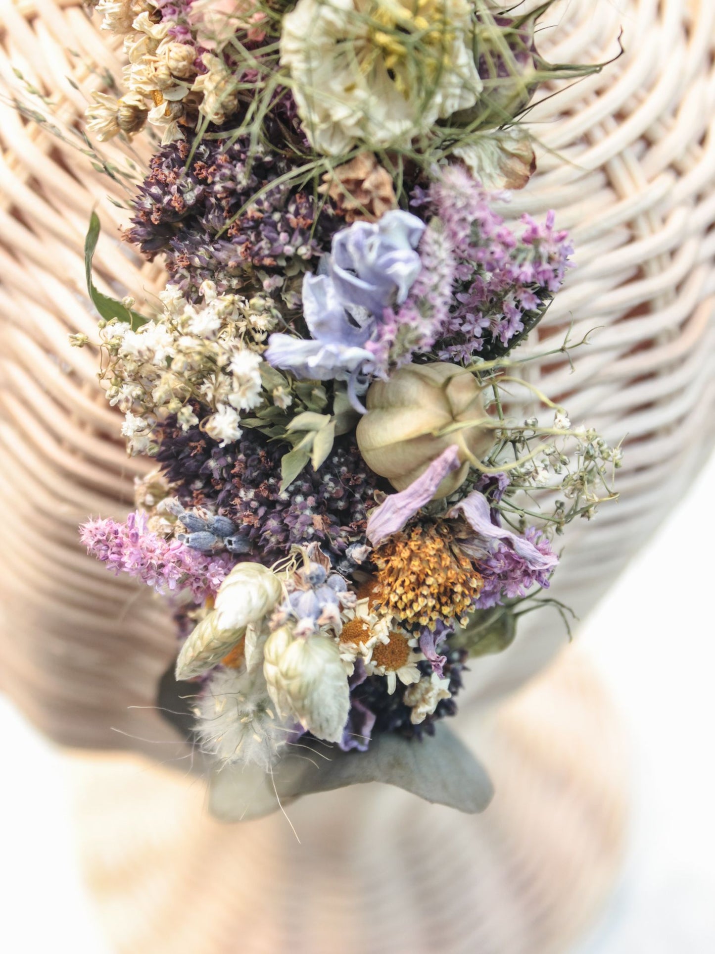 Haarreif mit Trockenblumen "Vivianne"