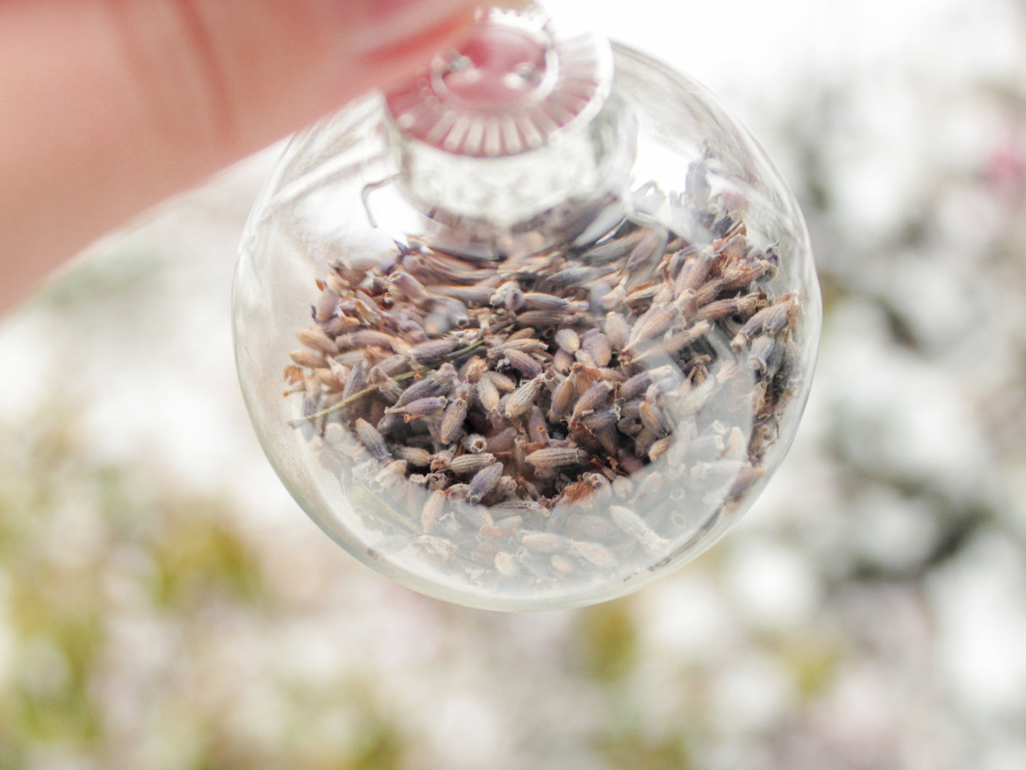 Weihnachtsbaumkugel "Lavendel"